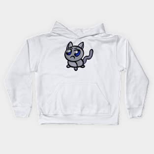 A Puppy with an Angry Face for Cat Lovers Kids Hoodie